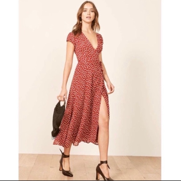 Reformation Dresses & Skirts - Reformation Karina Wrap Dress Sz M